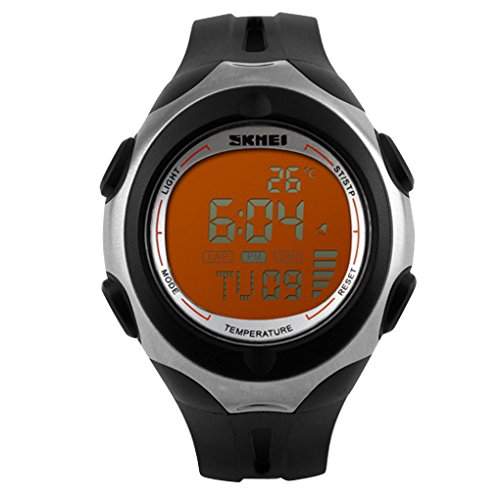 SKMEI Men Sport Multifunktions-Digital Temperatur Military Watch - Orange