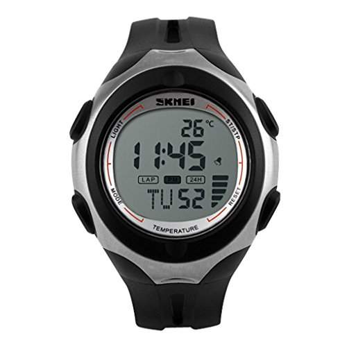 SKMEI Men Sport Multifunktions-Digital Temperatur Military Watch - Weiss