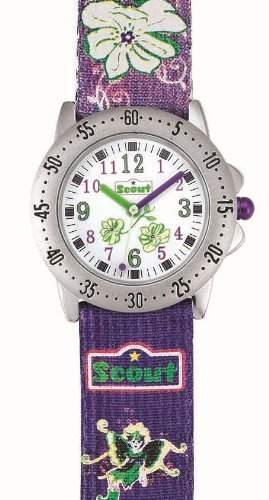 Scout Maedchen-Armbanduhr Analog Textil 280378059