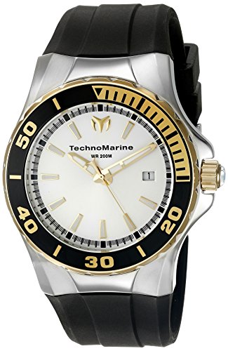 TechnoMarine TechnoMarine Armband Silikon Gehaeuse Edelstahl Schweizer Quarz 215055