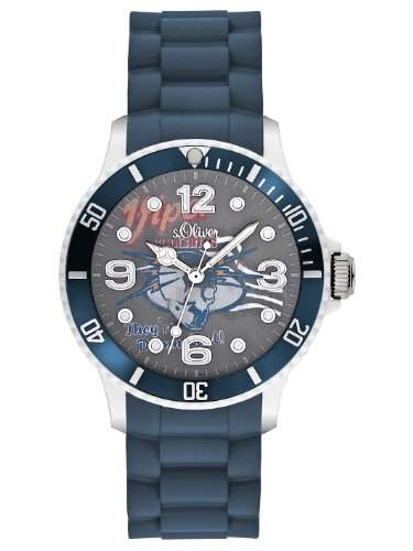 sOliver Jungen-Armbanduhr Silikon blau SO-2225-PQ