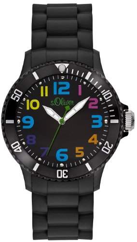 sOliver Unisex-Armbanduhr Analog Quarz Silikon SO-2427-PQ