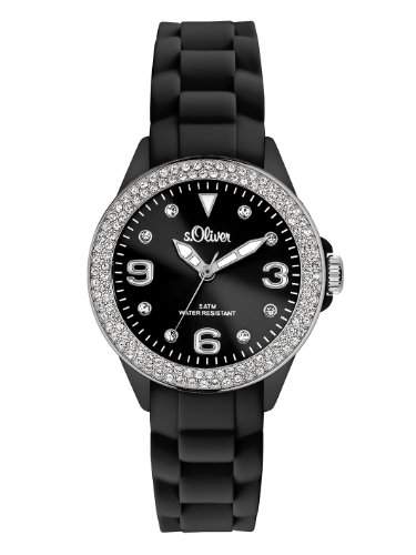 sOliver Damen-Armbanduhr XS Analog Silikon SO-2447-PQ