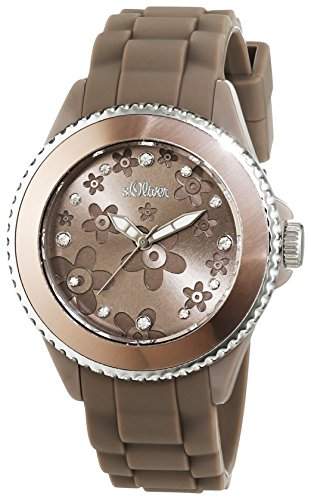 sOliver Damen-Armbanduhr XS Analog Quarz Silikon SO-2561-PQ