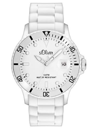 sOliver Herren-Armbanduhr XL Analog Quarz Silikon SO-2676-PQ
