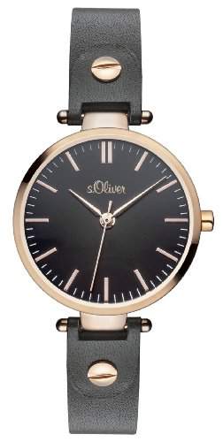 sOliver Damen-Armbanduhr XS Analog Quarz Leder SO-2889-LQ