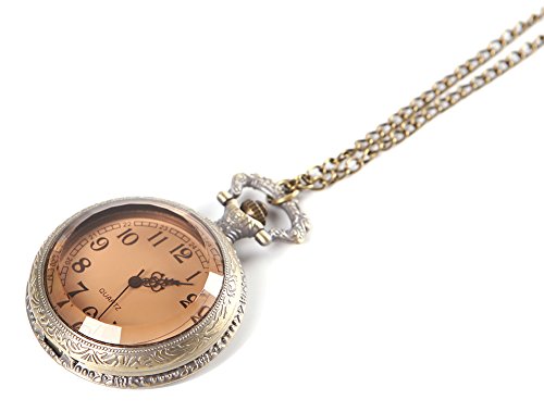 KAIKSO IN Antike Weinlese Bronzen Ton haengende Taschen Quarz Uhr Ketten Halsketten Geschenk