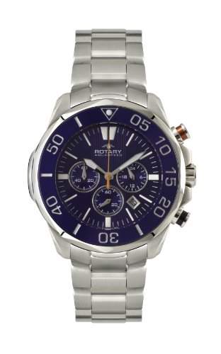 Rotary Herren-Armbanduhr XL Aquaspeed Chronograph Quarz Edelstahl AGB00066C05