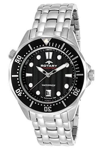 Rotary Herren-Armbanduhr XL Aquaspeed Analog Quarz Edelstahl AGB00068W04