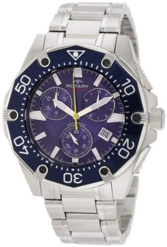 Rotary Herren-Armbanduhr XL Aquaspeed Chronograph Quarz Edelstahl AGB90033C05