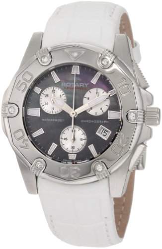 Rotary Damen-Armbanduhr Aquaspeed Chronograph Leder ALS90033C38