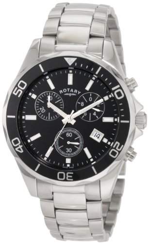 Rotary Herren-Armbanduhr XL Timepieces Chronograph Edelstahl GB0003304
