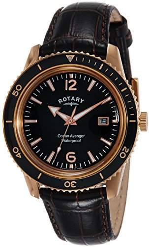 Rotary Herren-Armbanduhr Analog Quarz Edelstahl beschichtet GB9011101