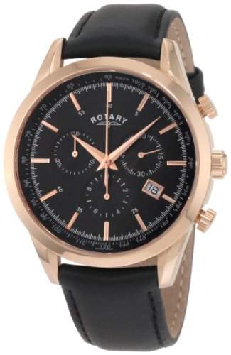 Rotary Herren-Armbanduhr XL Timepieces Chronograph Leder GS0004304