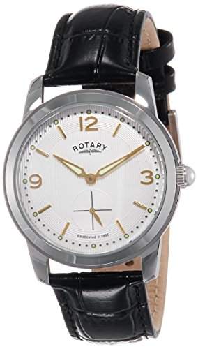 Rotary Herren-Armbanduhr Analog Quarz Leder GS0269803