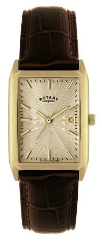 Rotary Herren-Armbanduhr Analog Quarz Leder GS0281903