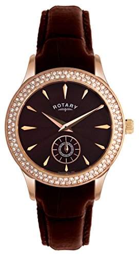 Rotary Damen-Armbanduhr Analog Quarz Leder LS0290716