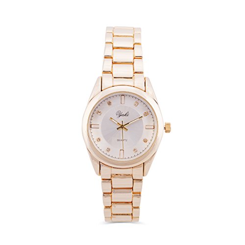YAKI Neu Damenarmbanduhren Armbanduhr Uhren Damen Modeuhren Analog Quarzuhr 8498 G