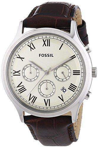 Fossil Herren-Armbanduhr XL Chronograph Leder FS4738