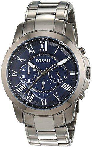 Fossil Herren-Armbanduhr XL Chronograph Quarz Edelstahl FS4831