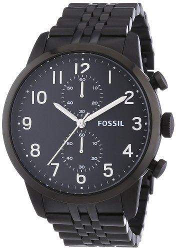 Fossil Herren-Armbanduhr XL Chronograph Quarz Edelstahl FS4877