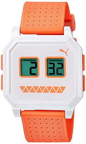 Puma Time Damen-Armbanduhr Wrist robots white Digital Quarz Kautschuk PU910951015