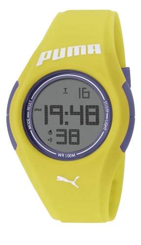 PUMA PU911191005 Armband-Uhr, Kunststoff, Farbe: gelb