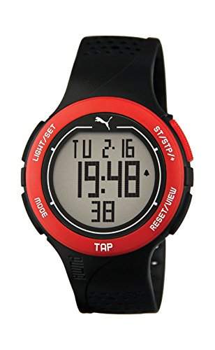 Puma Time Herren-Armbanduhr PU-Touch-black red Digital Quarz Kautschuk PU911211001