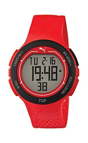 Puma Time Herren-Armbanduhr PU-Touch- red black Digital Quarz Kautschuk PU911211002