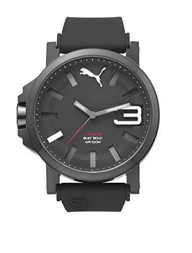 Puma Time Herren-Armbanduhr PU-Ultrasize 50 Bold black and white Analog Quarz Kautschuk PU103911005