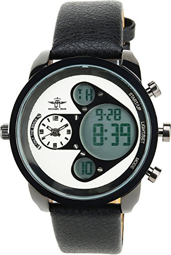 Montre Concept Uhr analog digital Maenner Armband leder schwarz gehaeusering rund farbe schwarz zifferblatt weiss MVS 1 0011