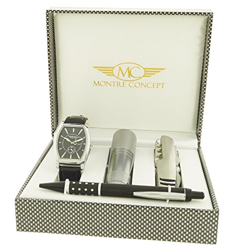 montre concept Geschenk Set Uhr mit Taschenlampe Messer Multifunktions Y Stift ccl 1 0075