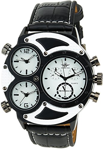 Montre Concept Uhr analog Maenner Armband kunstleder schwarz gehaeusering rund farbe schwarz zifferblatt weiss MVS 1 0007