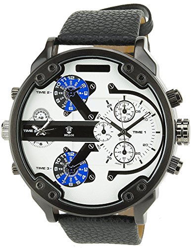 Montre Concept Uhr analog Maenner Armband kunstleder schwarz gehaeusering rund farbe schwarz zifferblatt weiss MVS 1 0024