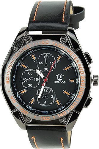 Montre Concept Uhr analog Maenner Armband kunstleder schwarz gehaeusering rund farbe schwarz zifferblatt schwarz MVS 1 0029