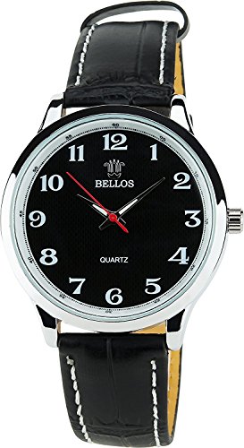 Montre Concept Uhr analog Maenner Armband kunstleder schwarz gehaeusering rund farbe silber zifferblatt schwarz MVS 1 0033