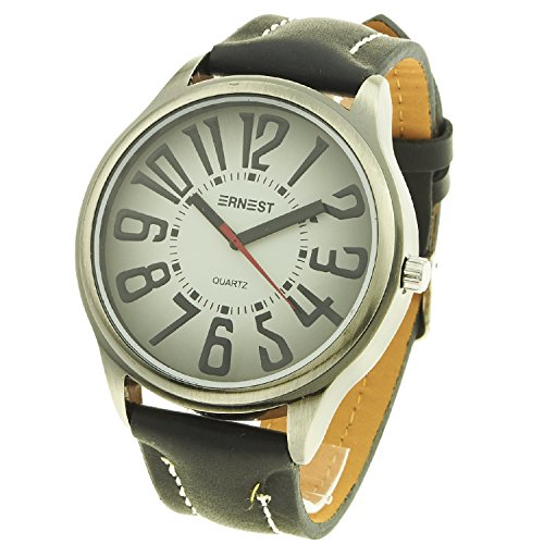 Montre Concept Uhr analog Maenner Armband kunstleder schwarz gehaeusering rund farbe schwarz zifferblatt schwarz MVS 1 0052