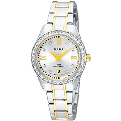 Pulsar Uhren Damen-Armbanduhr XS Modern Analog Quarz Edelstahl PH7215X1