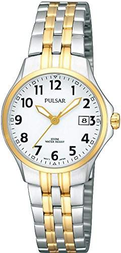 Pulsar Uhren Damen-Armbanduhr XS Klassik Analog Quarz Edelstahl beschichtet PH7222X1