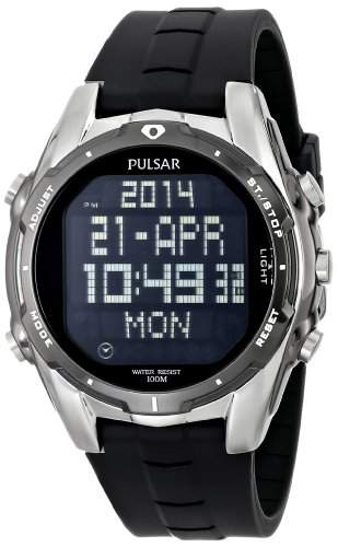 Pulsar Herren-Armbanduhr Digital Quarz Kautschuk PQ2003