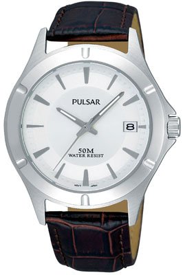 Pulsar PXH985X1 Mens Quartz Leather Watch