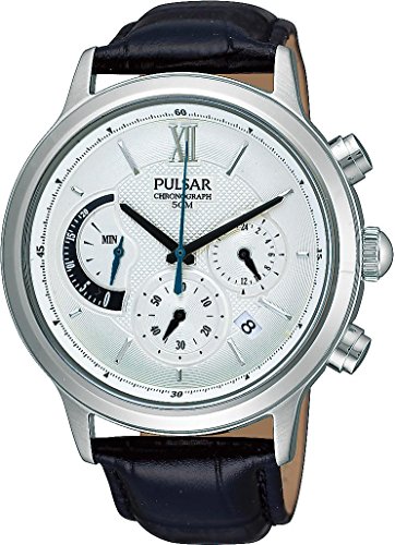 Pulsar Uhren XL Klassik Chronograph Quarz Leder PU6005X1