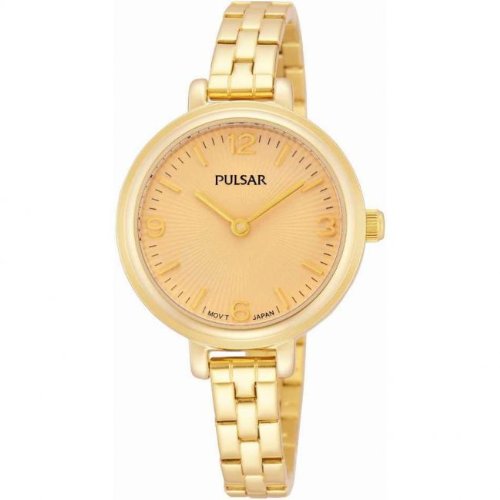 Pulsar Womens Black Stainless Steel Bracelet Watch PM2058X1