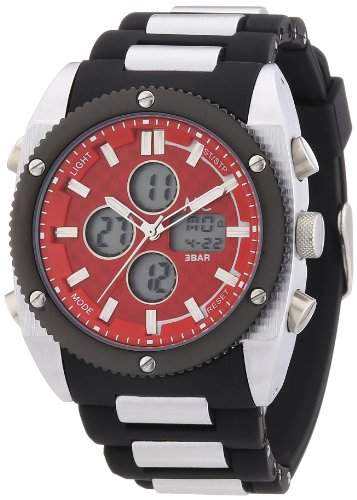 MC Timetrend sportliche Herren-Armbanduhr mit Analog und Digital Anzeige, Kunststoffband, Quarz 30434