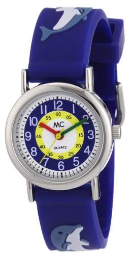 MC Timetrend Jungen-Armbanduhr Delphin Lernuhr Quarz Kunststoff 50105