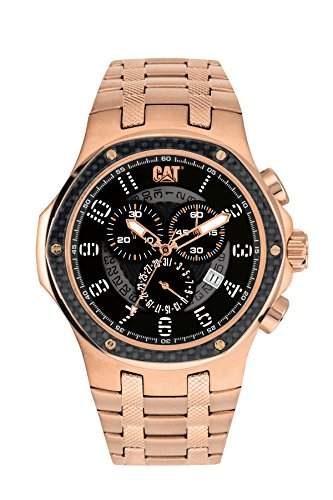 CAT ArmbanduhrES Herren A519319119 Carbon Chrono Analog Display Quartz Rose Gold Armbanduhr