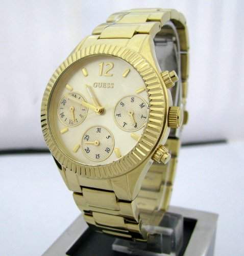 Guess Damen-Armbanduhr Chronograph Quarz Edelstahl W0323L2