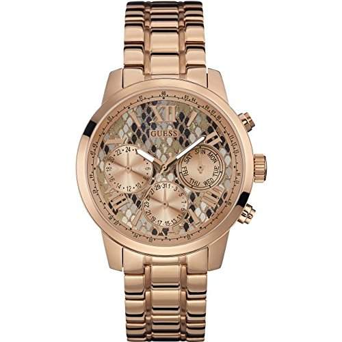 Guess Damen-Armbanduhr Chronograph Quarz Edelstahl W0330L16
