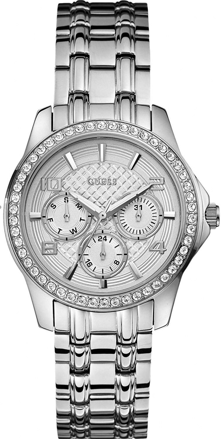 Guess Damen-Armbanduhr Chronograph Quarz Edelstahl W0403L1