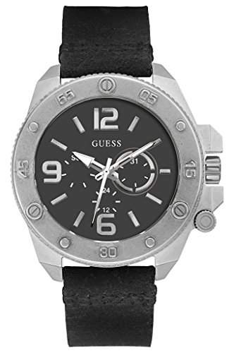 Guess Herren-Armbanduhr Chronograph Quarz Leder W0659G1